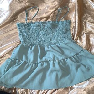 Paper Crane top green pastel in Small